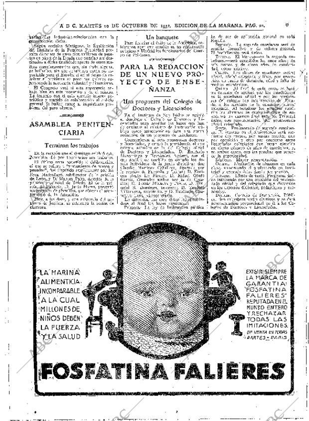 ABC MADRID 20-10-1931 página 22