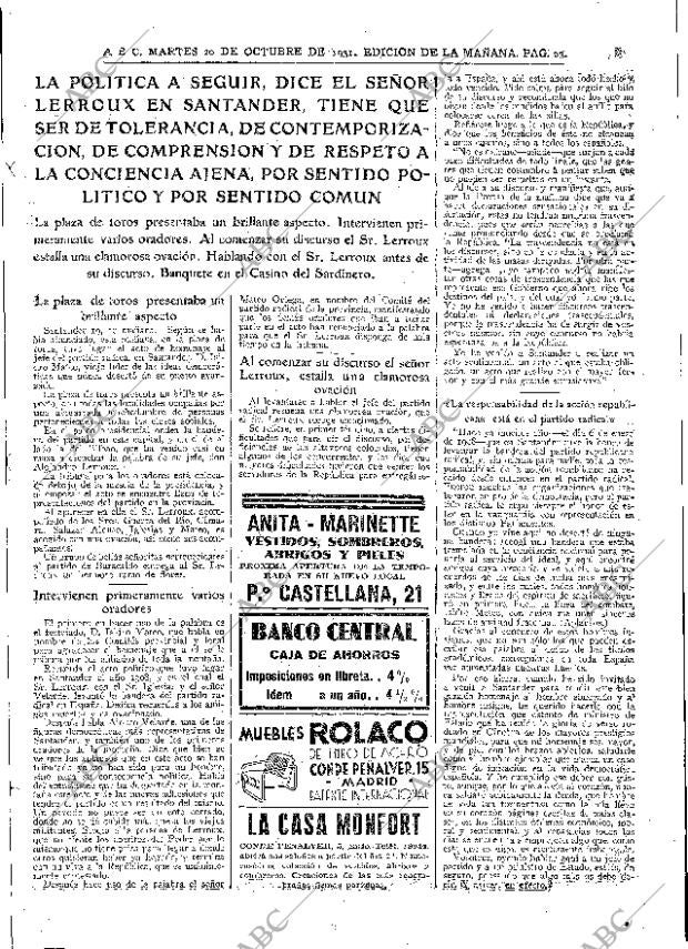 ABC MADRID 20-10-1931 página 23