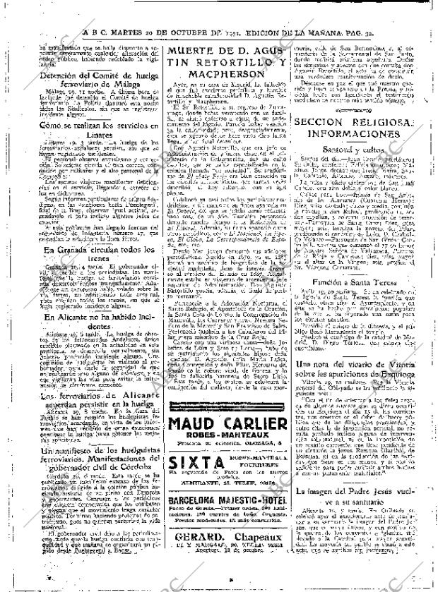ABC MADRID 20-10-1931 página 32