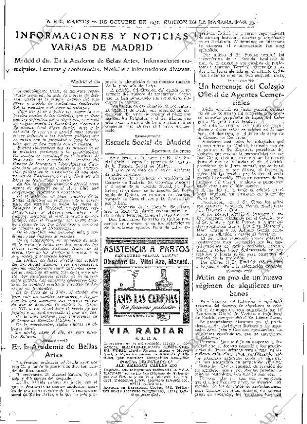ABC MADRID 20-10-1931 página 33