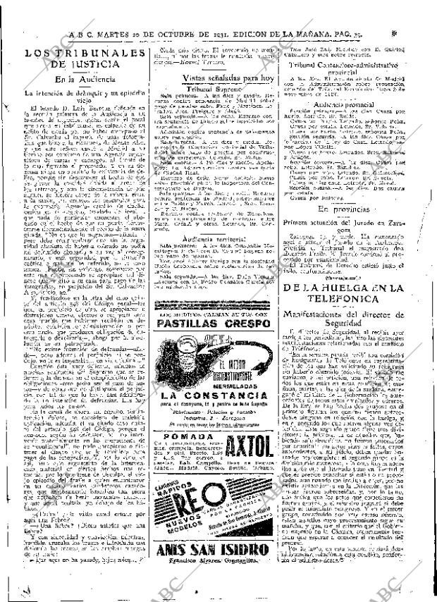 ABC MADRID 20-10-1931 página 39