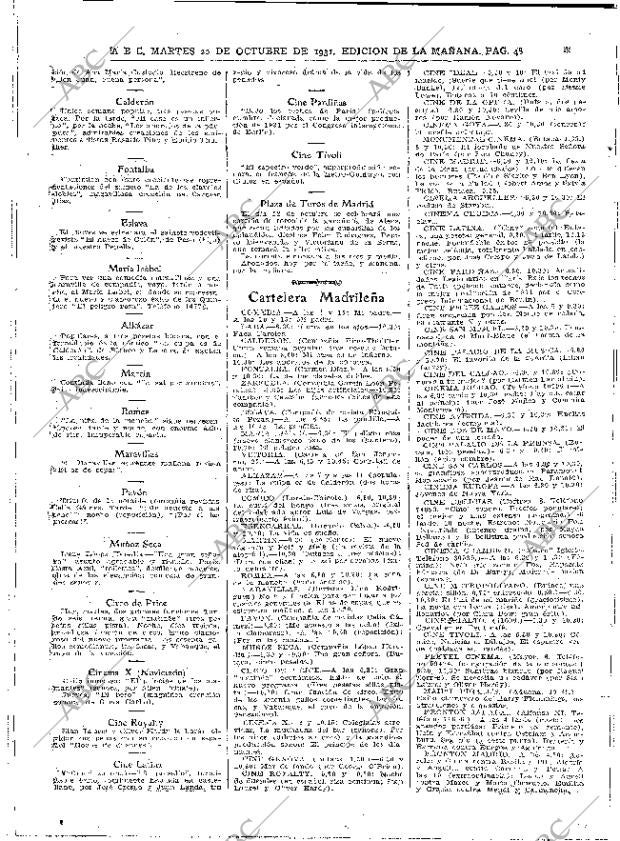 ABC MADRID 20-10-1931 página 48