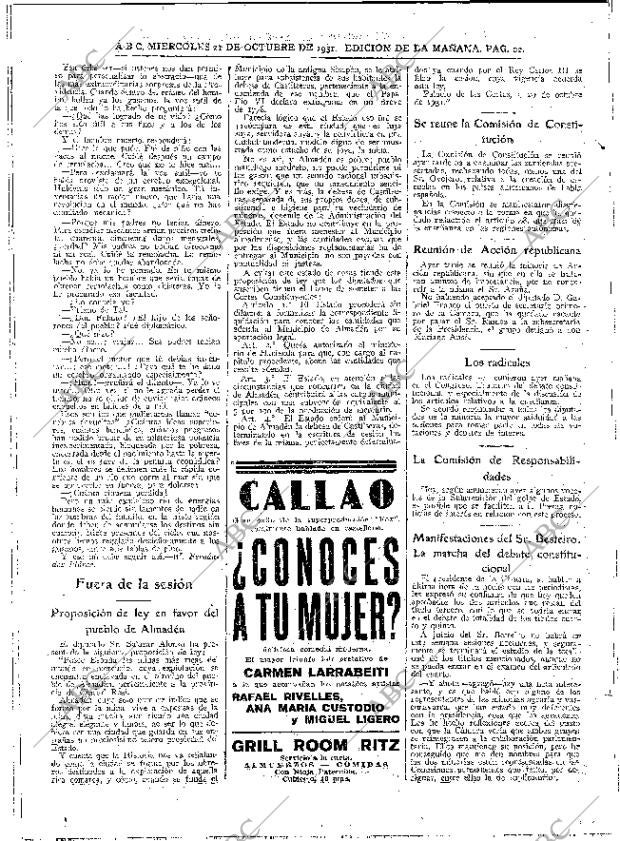 ABC MADRID 21-10-1931 página 22