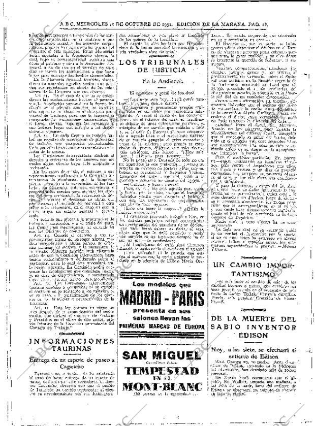 ABC MADRID 21-10-1931 página 28