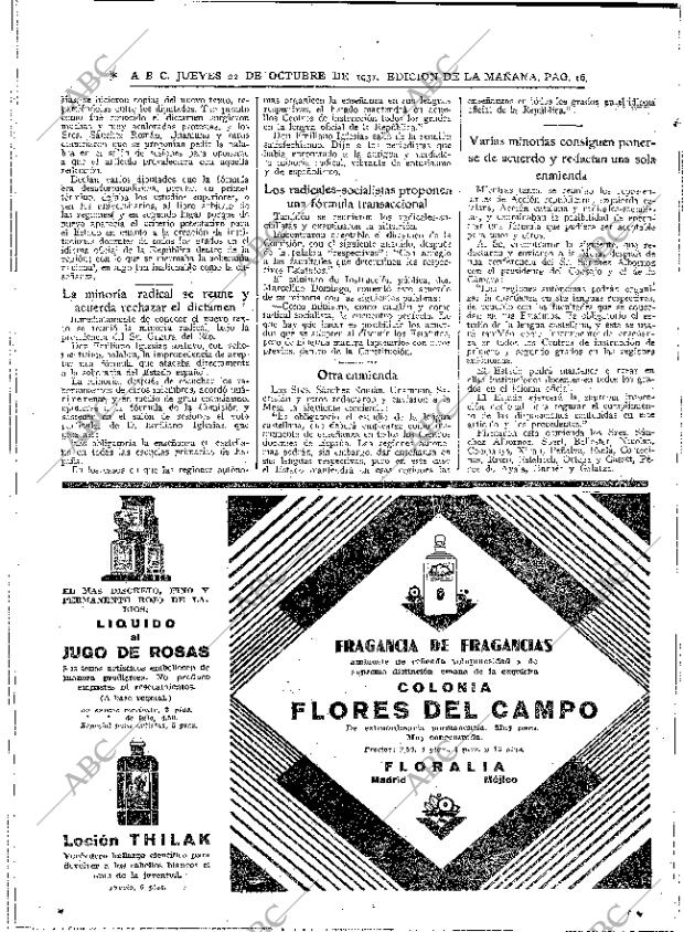 ABC MADRID 22-10-1931 página 16