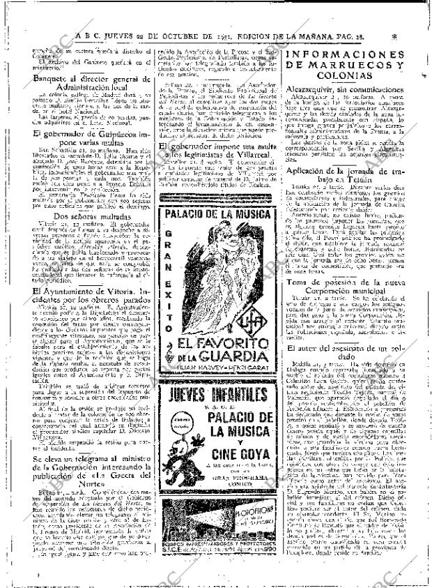 ABC MADRID 22-10-1931 página 28