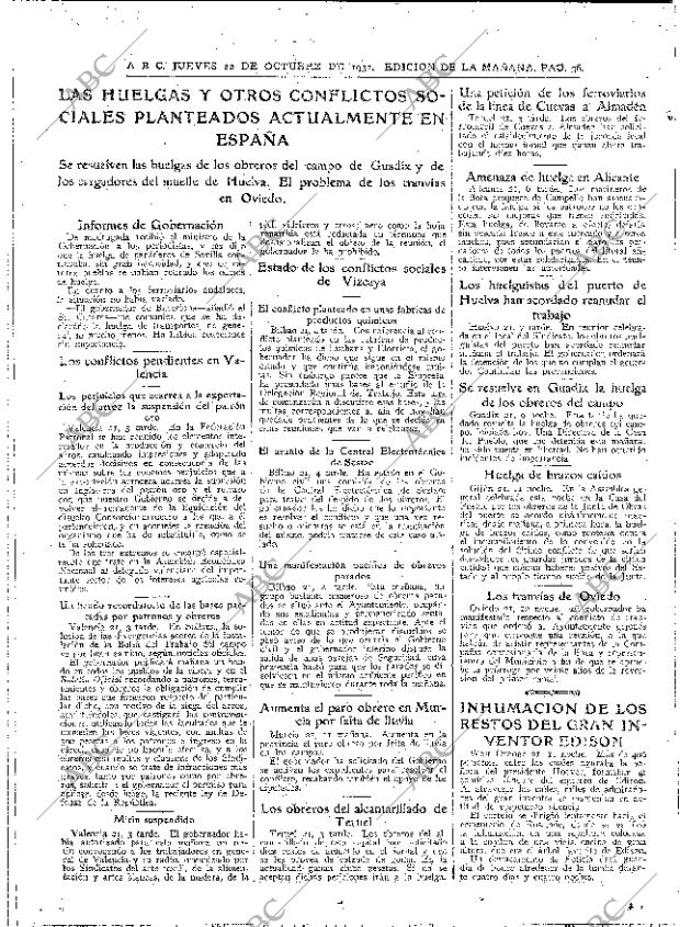 ABC MADRID 22-10-1931 página 36