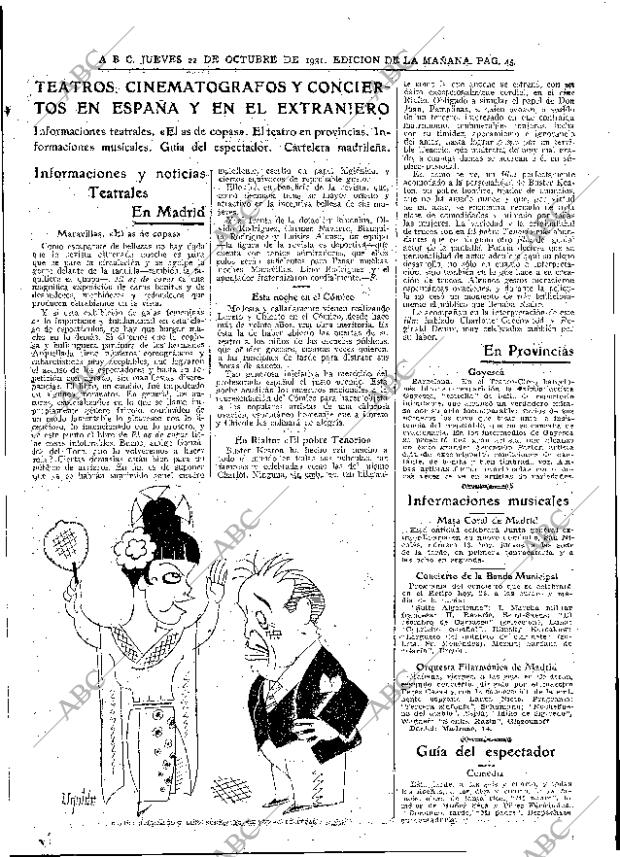ABC MADRID 22-10-1931 página 45