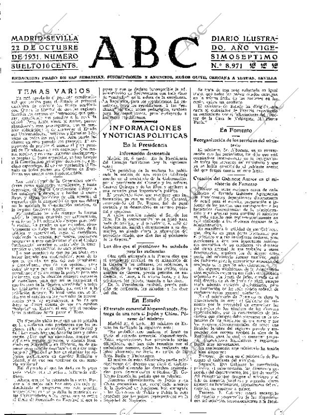 ABC SEVILLA 22-10-1931 página 11