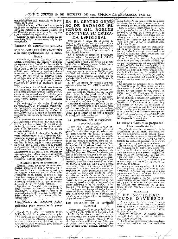 ABC SEVILLA 22-10-1931 página 20