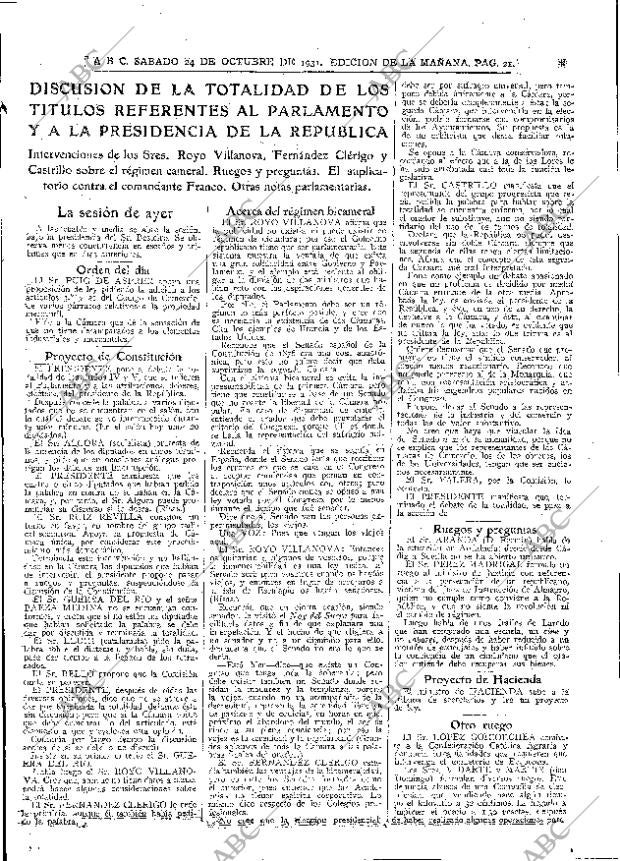 ABC MADRID 24-10-1931 página 21