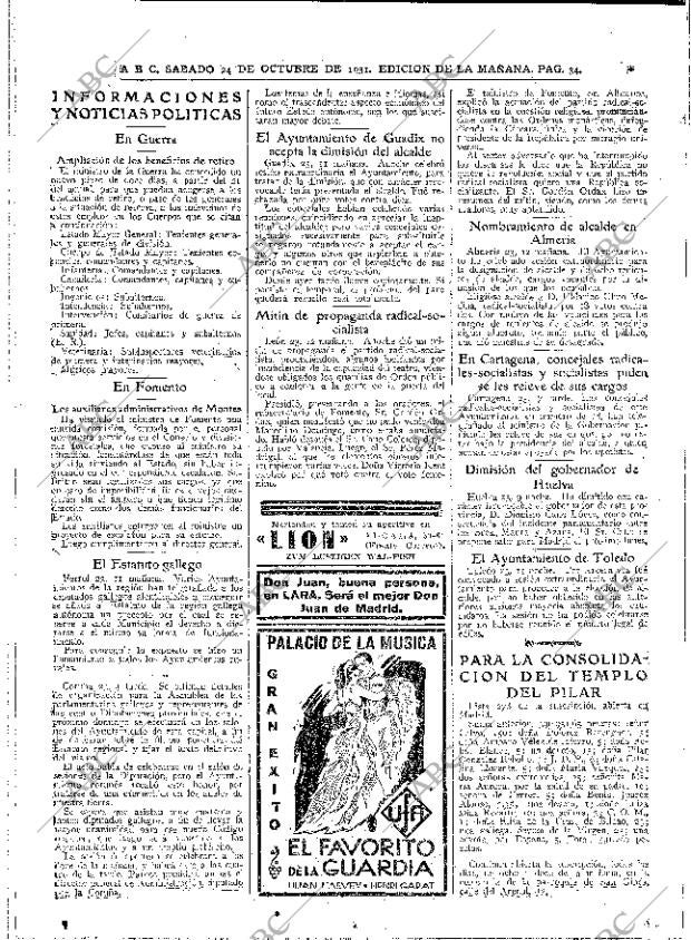 ABC MADRID 24-10-1931 página 34