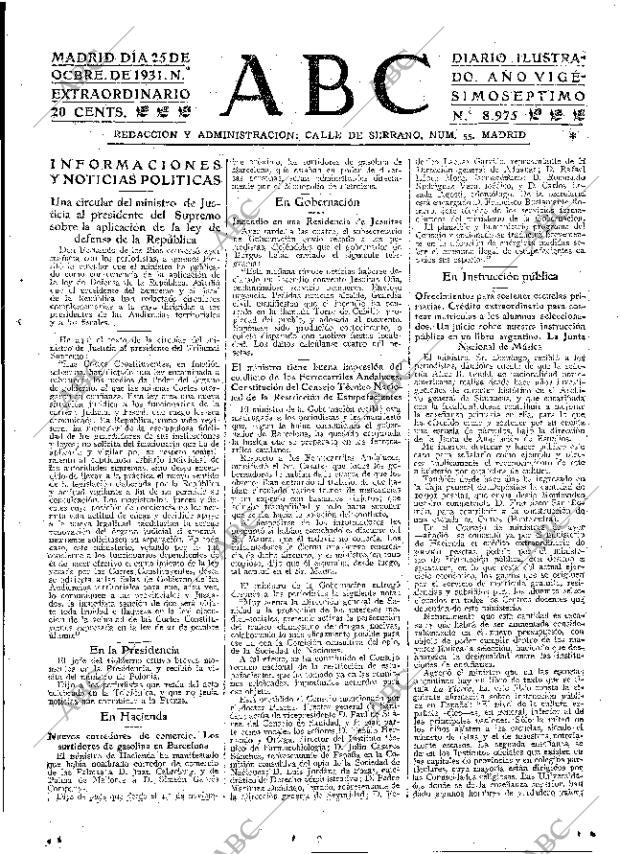 ABC MADRID 25-10-1931 página 31
