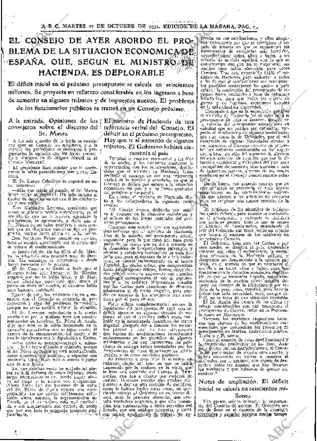 ABC MADRID 27-10-1931 página 17