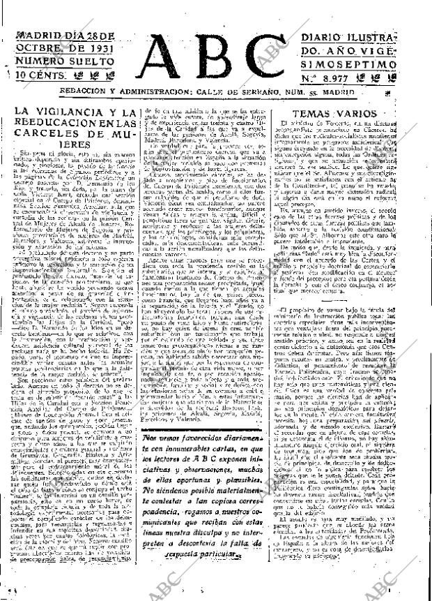 ABC MADRID 28-10-1931 página 15