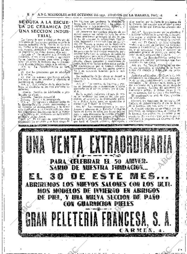 ABC MADRID 28-10-1931 página 16