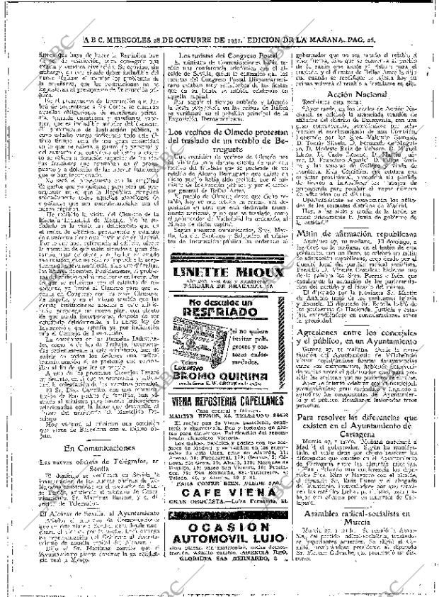 ABC MADRID 28-10-1931 página 26