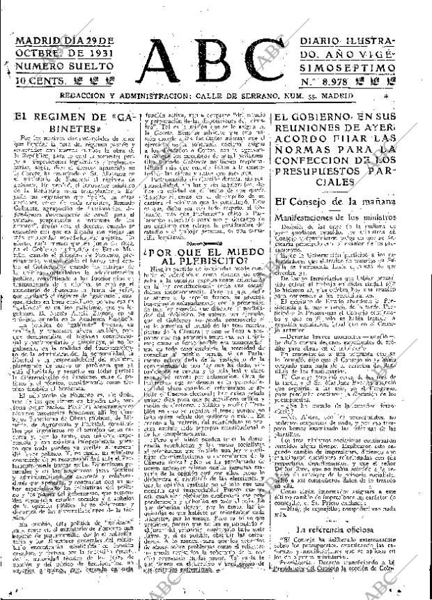 ABC MADRID 29-10-1931 página 15