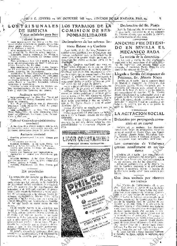 ABC MADRID 29-10-1931 página 29