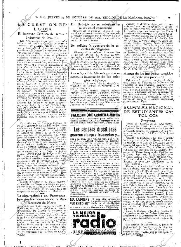 ABC MADRID 29-10-1931 página 32