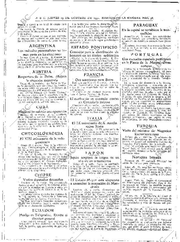 ABC MADRID 29-10-1931 página 38