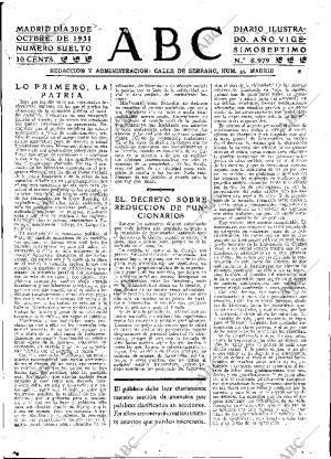 ABC MADRID 30-10-1931 página 15