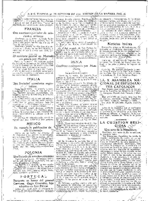 ABC MADRID 30-10-1931 página 36