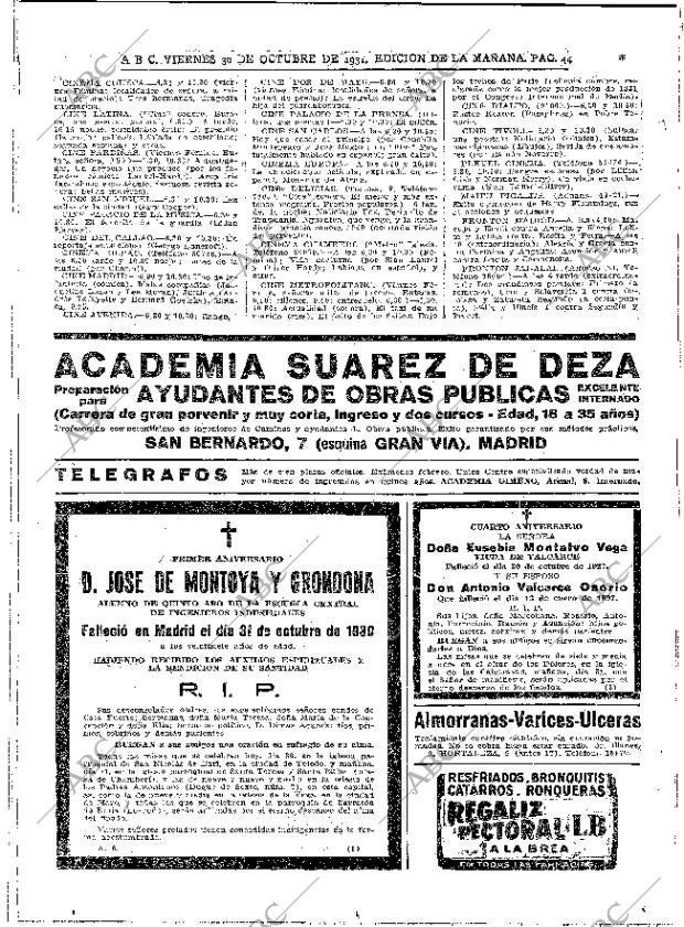 ABC MADRID 30-10-1931 página 44