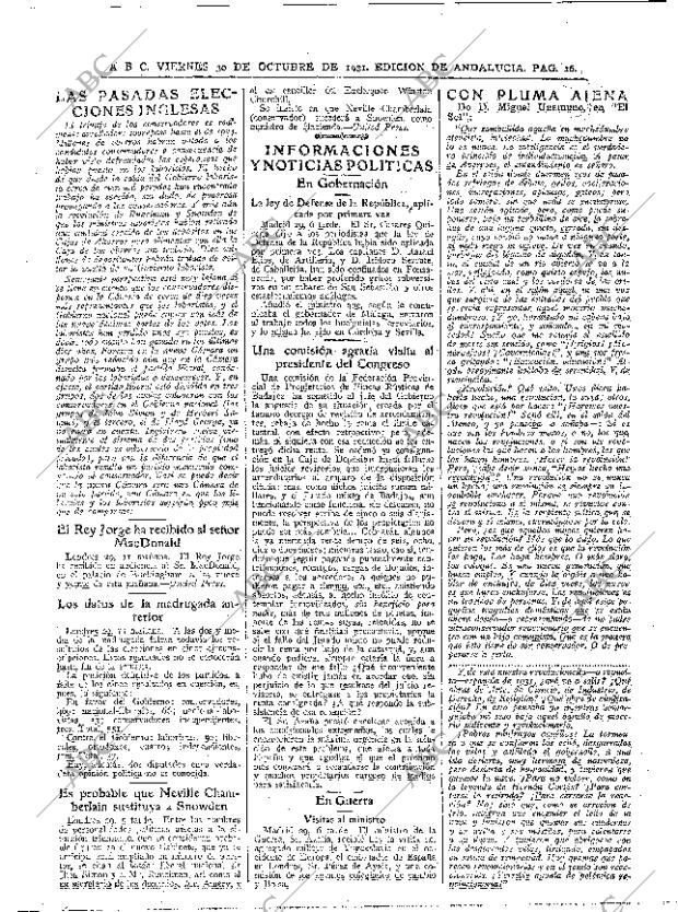 ABC SEVILLA 30-10-1931 página 16