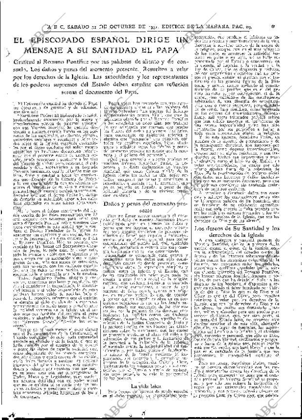 ABC MADRID 31-10-1931 página 29