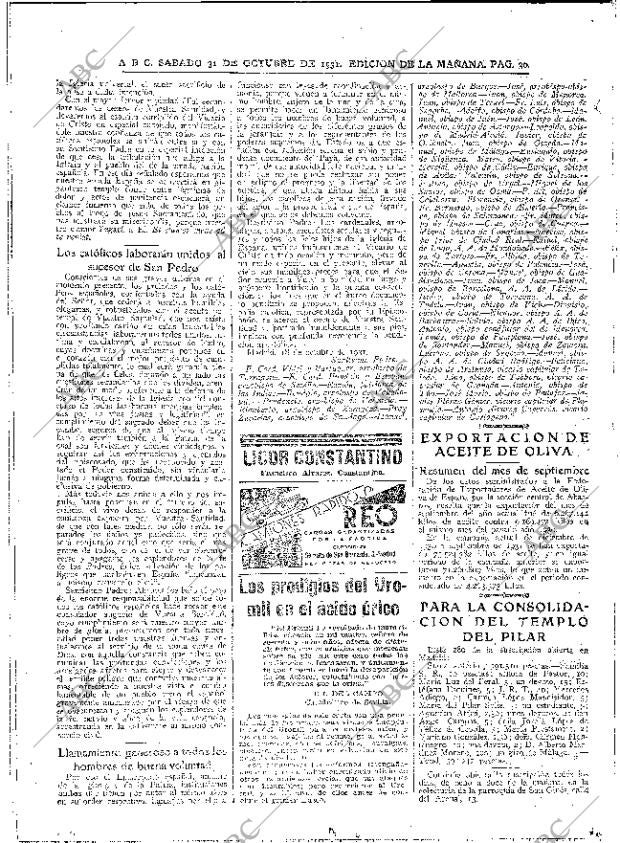 ABC MADRID 31-10-1931 página 30