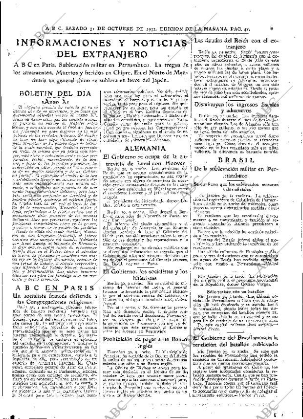 ABC MADRID 31-10-1931 página 41