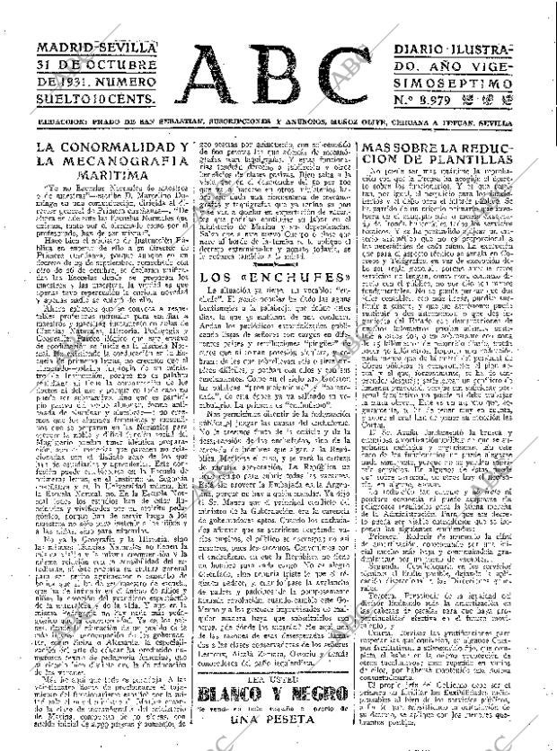 ABC SEVILLA 31-10-1931 página 15