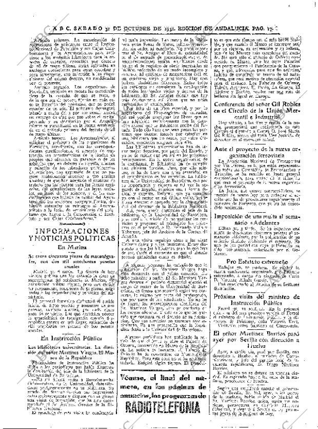 ABC SEVILLA 31-10-1931 página 17