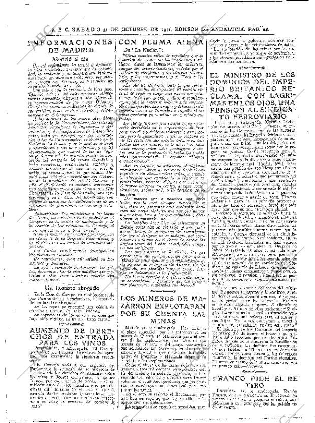 ABC SEVILLA 31-10-1931 página 22
