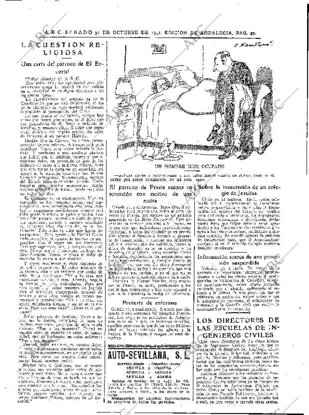 ABC SEVILLA 31-10-1931 página 27