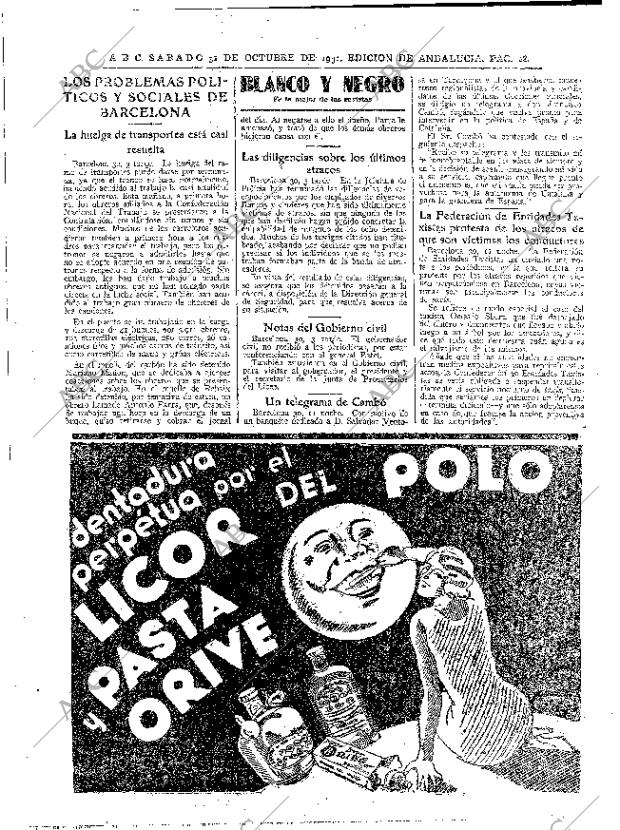 ABC SEVILLA 31-10-1931 página 28