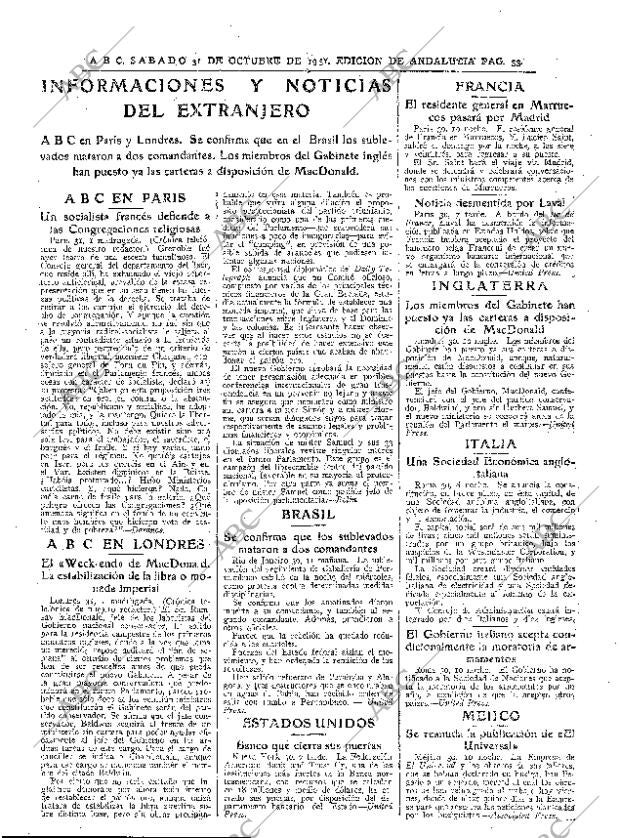 ABC SEVILLA 31-10-1931 página 33