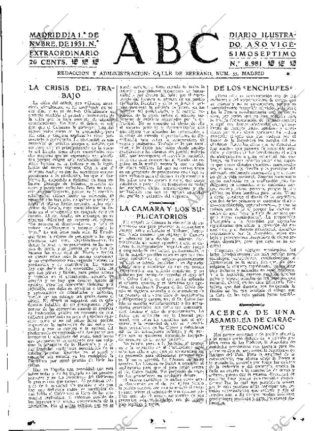 ABC MADRID 01-11-1931 página 23