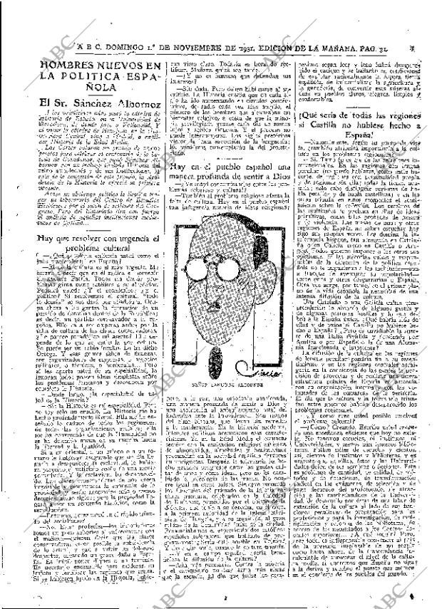 ABC MADRID 01-11-1931 página 31
