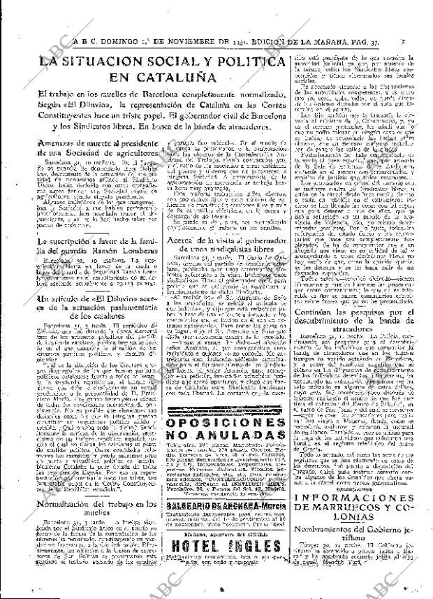 ABC MADRID 01-11-1931 página 37