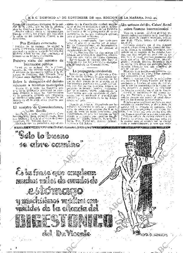 ABC MADRID 01-11-1931 página 40
