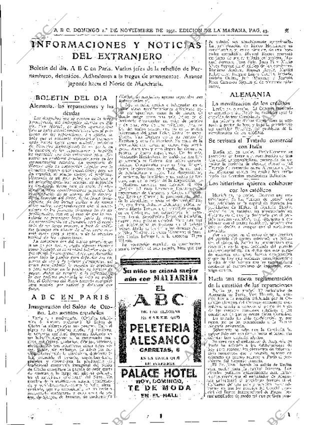 ABC MADRID 01-11-1931 página 49