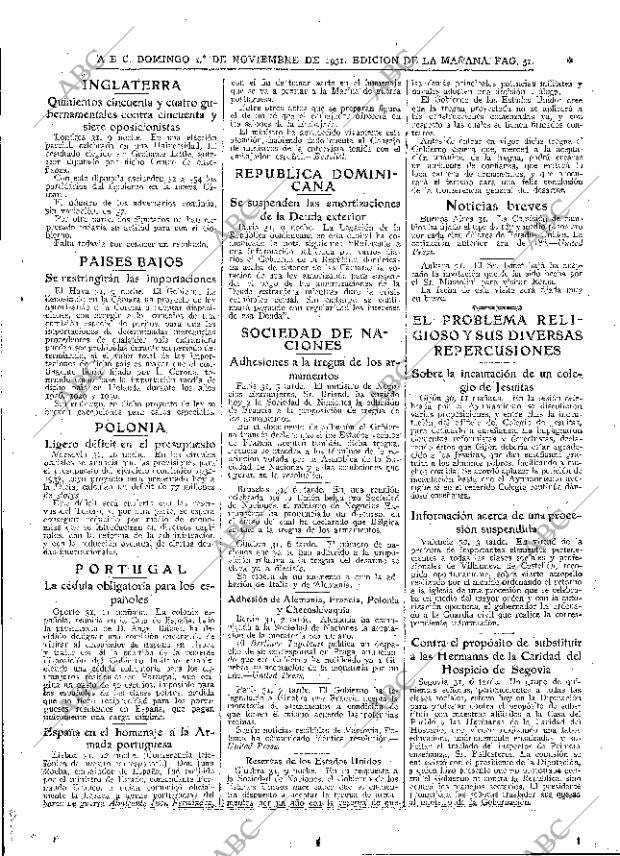 ABC MADRID 01-11-1931 página 51