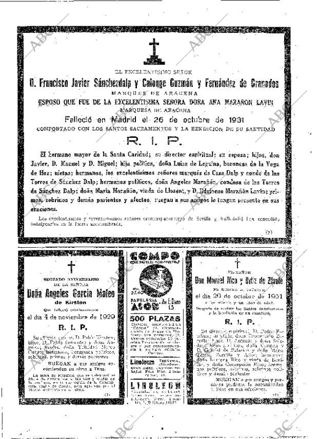 ABC MADRID 01-11-1931 página 66