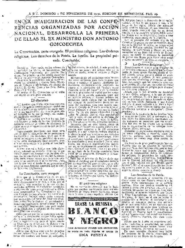 ABC SEVILLA 01-11-1931 página 29