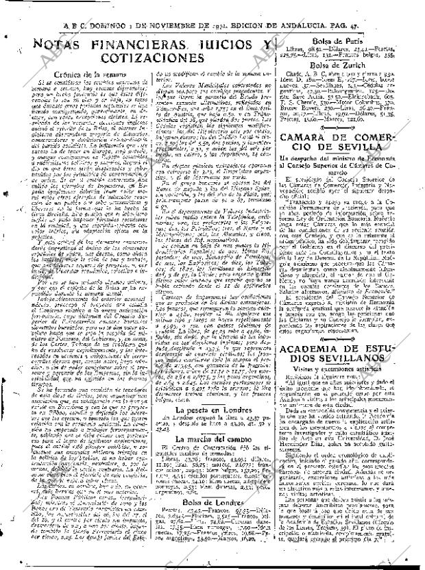 ABC SEVILLA 01-11-1931 página 43