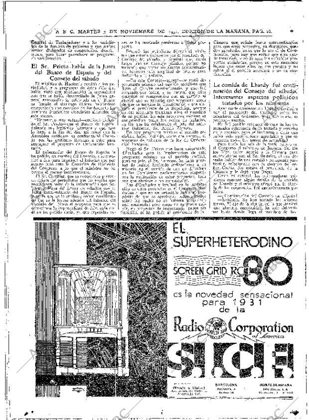 ABC MADRID 03-11-1931 página 16