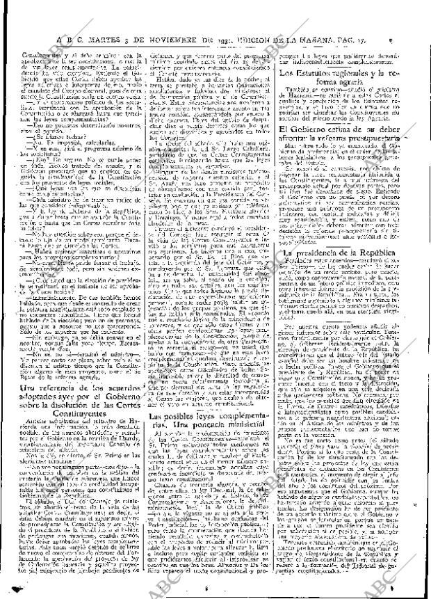 ABC MADRID 03-11-1931 página 17