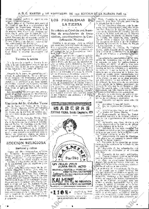 ABC MADRID 03-11-1931 página 23